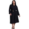 image:imageELOQUII BuckleDetail Midi Shirt DressBlack Onyx