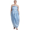 image:imageELOQUII Liquid Satin Strapless Maxi DressZen Blue