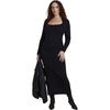 image:imageELOQUII Shrug Detail Knit Maxi DressBlack Onyx