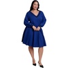image:imageELOQUII Varsity Sweater Mini DressBlue