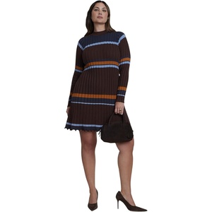 image:imageELOQUII Striped Rib Knit Mini DressAutumn Stripe