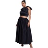 image:imageELOQUII Crop Top with Large BowBlack Onyx