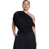 image:imageELOQUII SemiSheer Twisted OneShoulder TopBlack Onyx