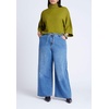 image:imageELOQUII Boxy Three Quarter Sleeve TurtleneckChartreuse