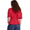 image:imageELOQUII Pleated Cinched Waist TopBarbados Cherry