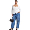image:imageELOQUII Adjustable WideLeg JeansMedium Wash