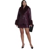 image:imageELOQUII Faux FurTrim Faux Leather JacketAndorra