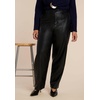 image:imageELOQUII Faux Leather Pintuck Straight Leg PantBlack Onyx