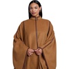 image:imageELOQUII Funnel Neck Cape CoatBone Brown