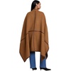 image:imageELOQUII Funnel Neck Cape CoatBone Brown