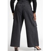 image:imageELOQUII Wide Leg Cargo Jean Black Wash