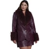 image:imageELOQUII Faux FurTrim Faux Leather JacketAndorra