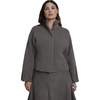 image:imageELOQUII Funnel Neck Sweater JacketHeather Grey