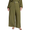 image:imageELOQUII Wide Leg Belted PantBronze Green