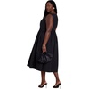 image:imageELOQUII Boat Neck Flare Midi DressBlack Onyx