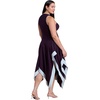 image:imageELOQUII Contrast Satin Godet Maxi DressPotent Purple