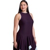 image:imageELOQUII Contrast Satin Godet Maxi DressPotent Purple