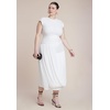 image:imageELOQUII Drape Detail Fitted Mesh DressJet Stream