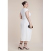image:imageELOQUII Drape Detail Fitted Mesh DressJet Stream