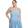 image:imageELOQUII DropWaist Chambray Maxi DressLight Wash