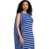 image:imageELOQUII Fringe Detail Striped Knit Maxi DressBlue White Stripe