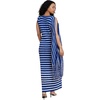 image:imageELOQUII Fringe Detail Striped Knit Maxi DressBlue White Stripe