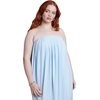 image:imageELOQUII Strapless Draped Midi DressIcy Blue