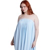 image:imageELOQUII Strapless Draped Midi DressIcy Blue