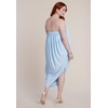 image:imageELOQUII Strapless Draped Midi DressIcy Blue