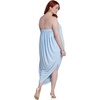 image:imageELOQUII Strapless Draped Midi DressIcy Blue
