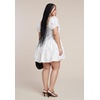 image:imageELOQUII Textural Mini Bubble DressCoconut Milk
