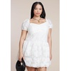 image:imageELOQUII Textural Mini Bubble DressCoconut Milk