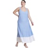 image:imageELOQUII Contrast Hem Sweater DressLight Blue