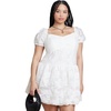 image:imageELOQUII Textural Mini Bubble DressCoconut Milk
