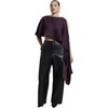 image:imageELOQUII Cropped Satin Cape TopPlum Purple