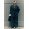 image:imageELOQUII Wide Leg Pinstripe TrouserGrey and White
