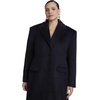 image:imageWoolBlend Hourglass Long CoatBlack Onyx