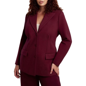 image:imageThe Ultimate Stretch Nipped Waist BlazerMaroon Banner