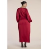 image:imageELOQUII Pleated Satin Sleeve Maxi DressSavvy Red