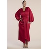 image:imageELOQUII Pleated Satin Sleeve Maxi DressSavvy Red