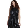 image:imageELOQUII WaistTie Faux Leather Maxi DressBlack Onyx