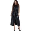 image:imageELOQUII WaistTie Faux Leather Maxi DressBlack Onyx